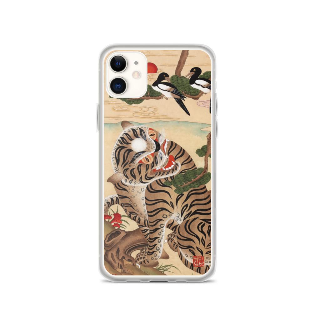 Tiger und Elster - Handyhülle iPhone 11 artlia