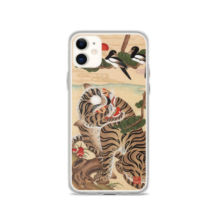 Tiger und Elster - Handyhülle iPhone 11 artlia