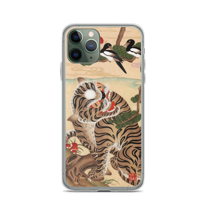 Tiger und Elster - Handyhülle iPhone 11 Pro artlia