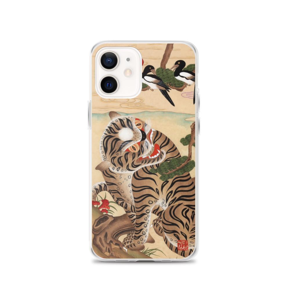 Tiger und Elster - Handyhülle iPhone 12 artlia