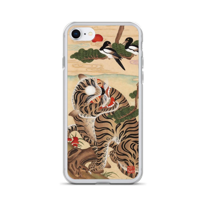 Tiger und Elster - Handyhülle iPhone SE artlia