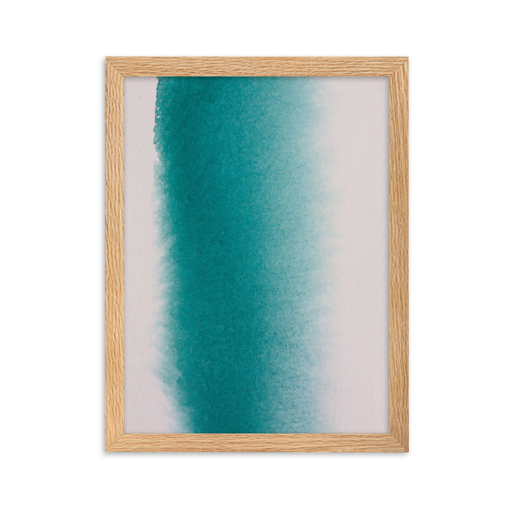 weißer Strand - Poster im Rahmen Oak / 30×40 cm artlia