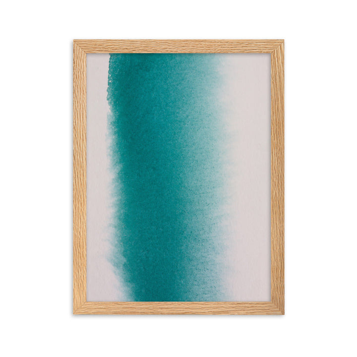 weißer Strand - Poster im Rahmen Oak / 30×40 cm artlia