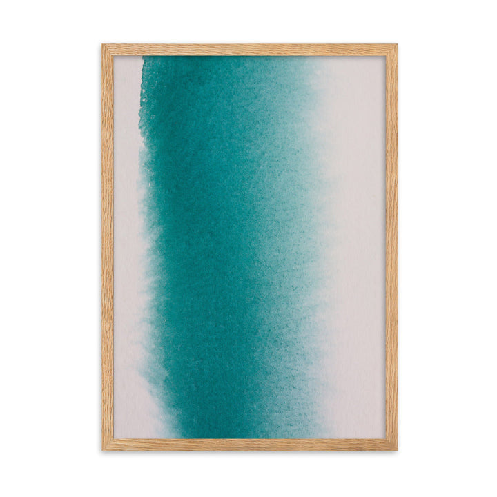 weißer Strand - Poster im Rahmen Oak / 50×70 cm artlia