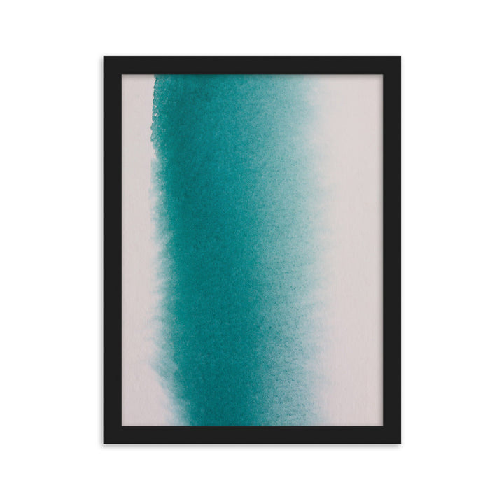 weißer Strand - Poster im Rahmen Schwarz / 30×40 cm artlia