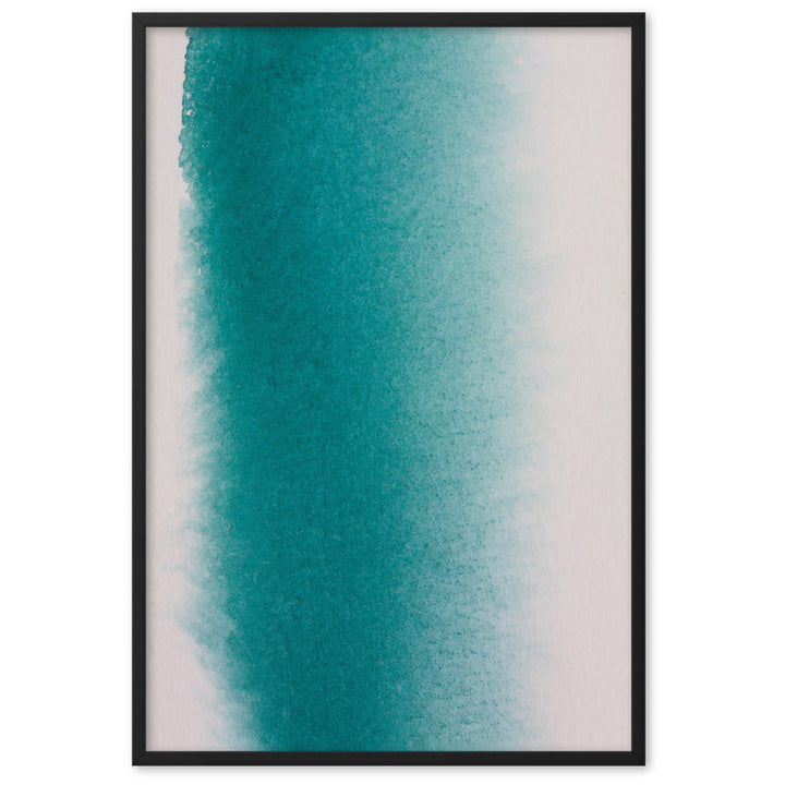 weißer Strand - Poster im Rahmen Schwarz / 61×91 cm artlia