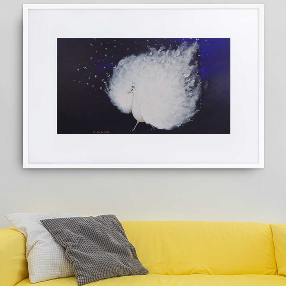 Wings of Dawn - Poster im Rahmen mit Passepartout artlia