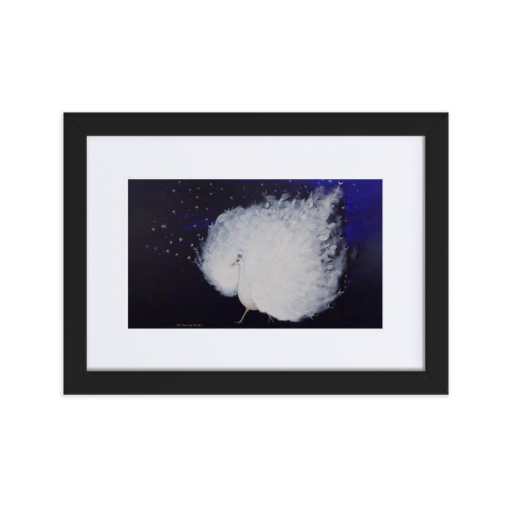 Wings of Dawn - Poster im Rahmen mit Passepartout Schwarz / 21×30 cm artlia