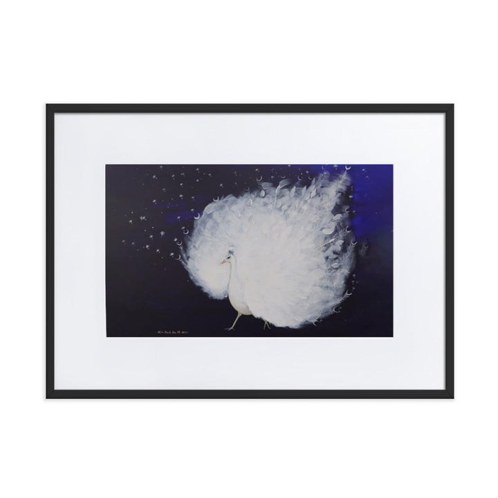 Wings of Dawn - Poster im Rahmen mit Passepartout Schwarz / 50×70 cm artlia