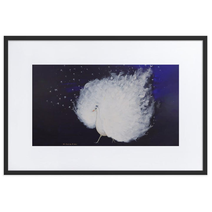 Wings of Dawn - Poster im Rahmen mit Passepartout Schwarz / 61×91 cm artlia