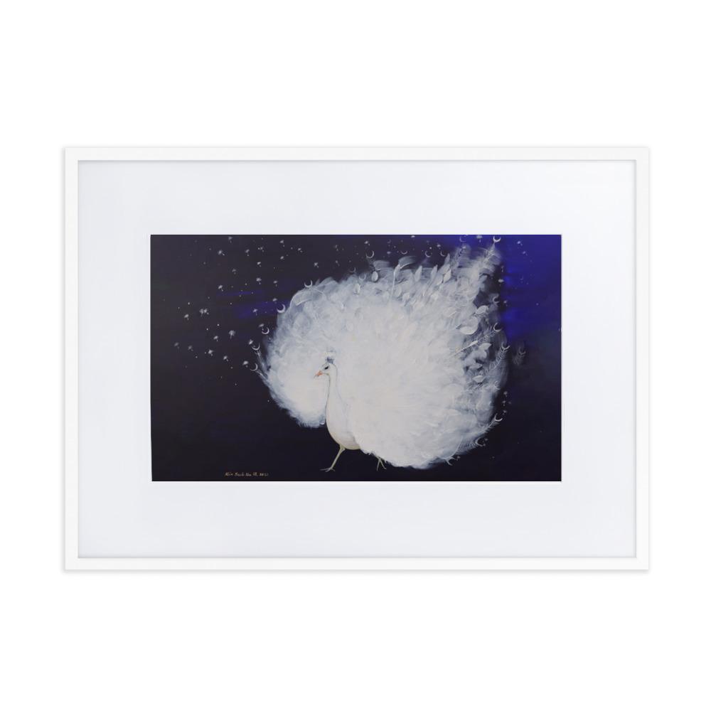 Wings of Dawn - Poster im Rahmen mit Passepartout Weiß / 50×70 cm artlia