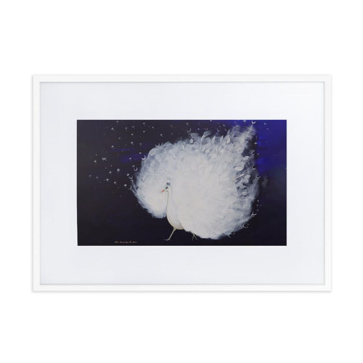 Wings of Dawn - Poster im Rahmen mit Passepartout Weiß / 50×70 cm artlia