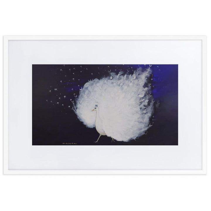 Wings of Dawn - Poster im Rahmen mit Passepartout Weiß / 61×91 cm artlia