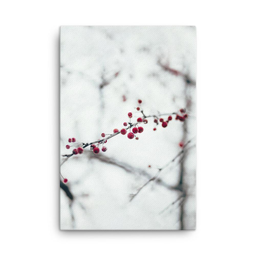 Winterbeeren - Leinwand 61x91 cm artlia
