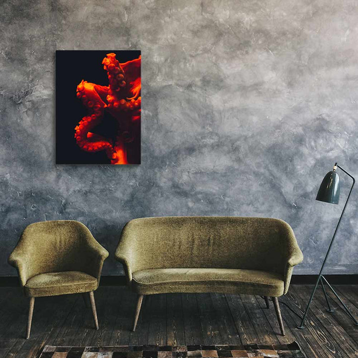 Wütender Oktopus - Leinwand 46x61 cm artlia