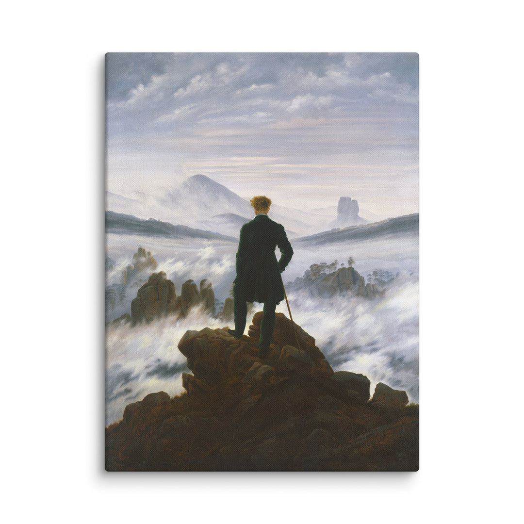 Toile - Caspar David Friedrich, Le Voyageur au-dessus de la mer de brouillard