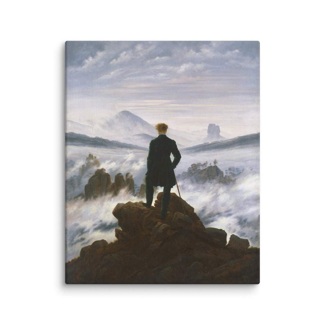 Toile - Caspar David Friedrich, Le Voyageur au-dessus de la mer de brouillard