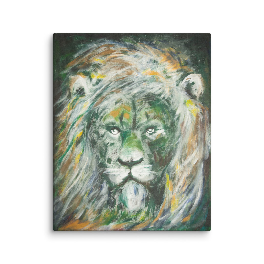 Toile - Lion vert, Hyoun Wook Song