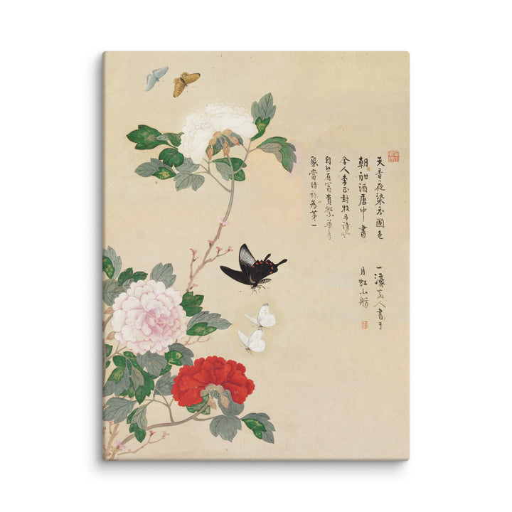 Canvas - Flowers and Butterflies