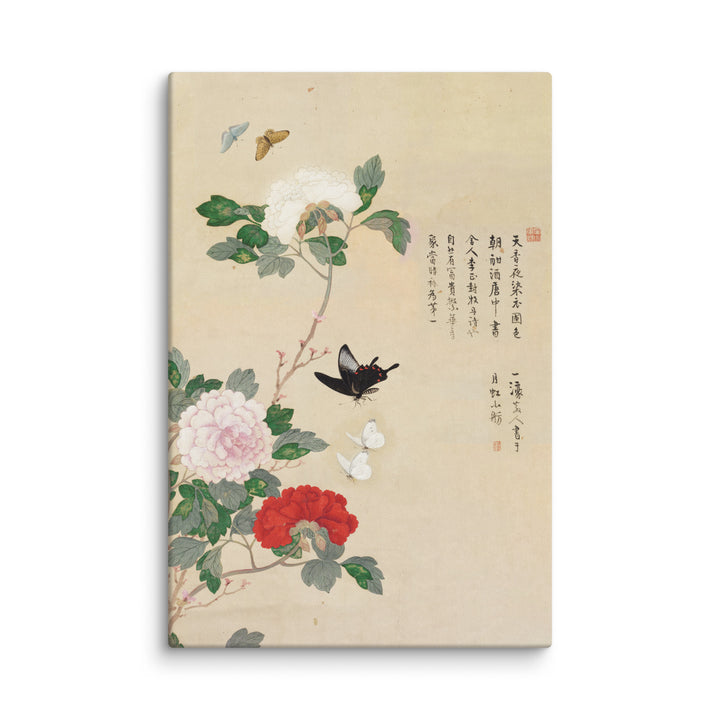 Canvas - Flowers and Butterflies