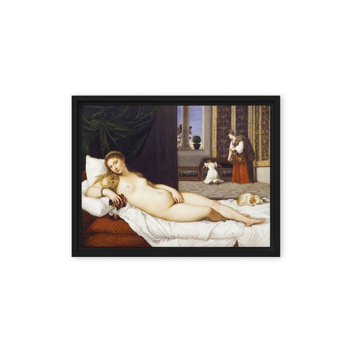 Canvas - Tizian, Venus of Urbino ARTLIA Schwarz / 12″×16″ artlia