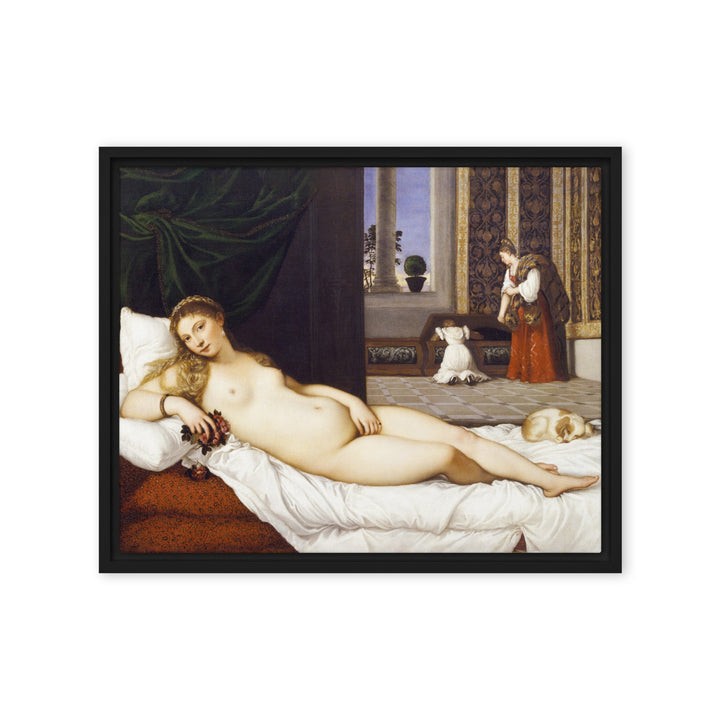 Canvas - Tizian, Venus of Urbino ARTLIA Schwarz / 16″×20″ artlia
