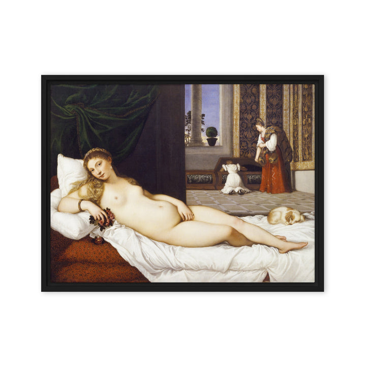 Canvas - Tizian, Venus of Urbino ARTLIA Schwarz / 24″×32″ artlia