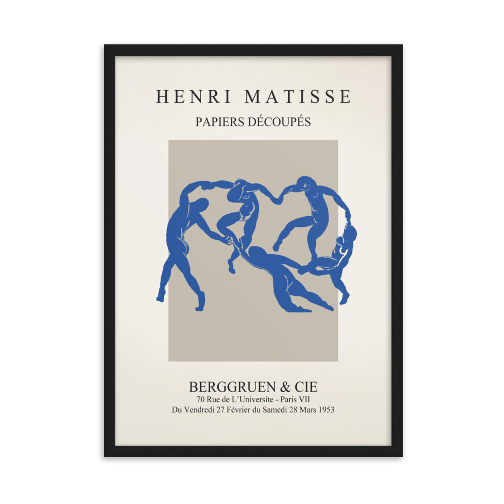 Poster - Henri Matisse, Papier Découpés blauer Tanz