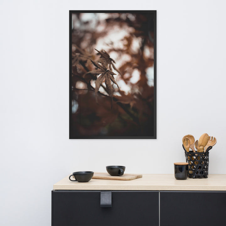 Affiche - Feuilles d'automne - un moment dans la nature