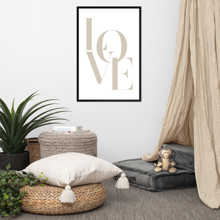 Poster - Love Beige