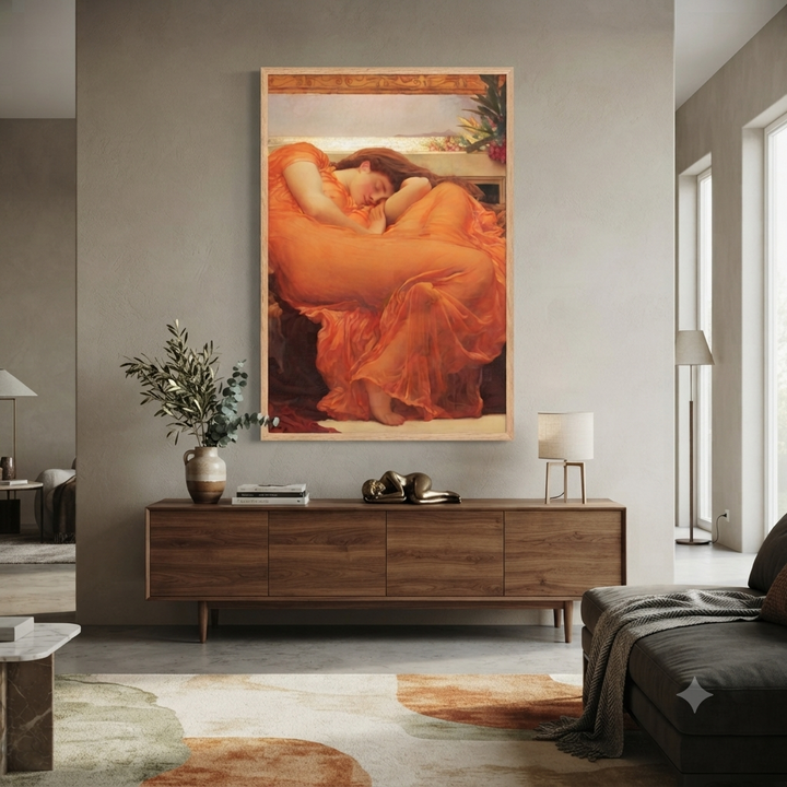 Poster - Frederic Leighton, Flaming June
