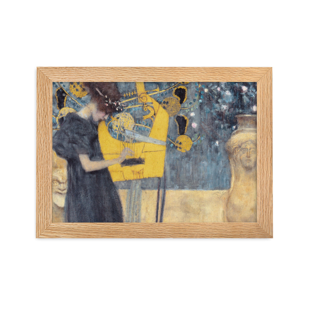 Poster - Gustav Klimt, Die Musik