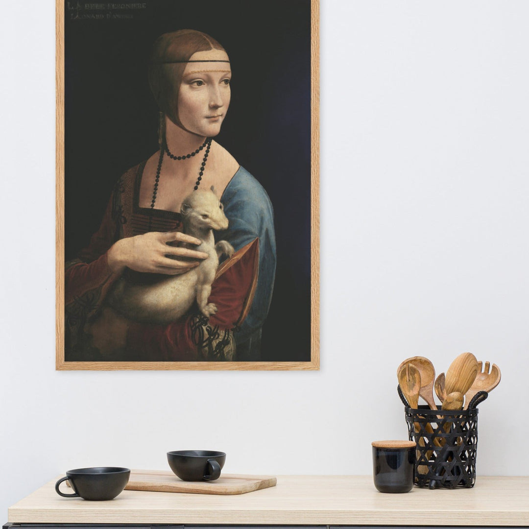 Poster - Leonardo da Vinci, Donna con l'ermellino