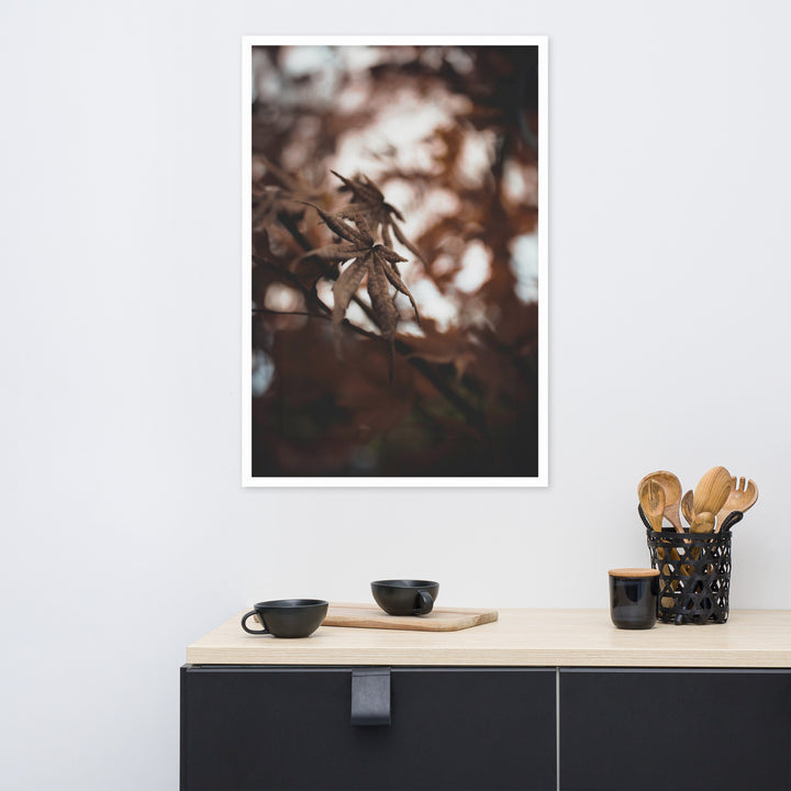 Affiche - Feuilles d'automne - un moment dans la nature