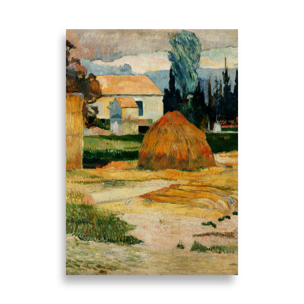 Póster - Paul Gauguin, Paisaje cerca de Arles