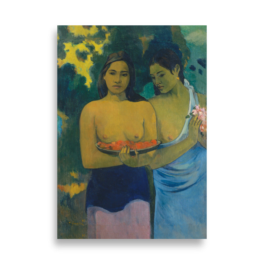 Affiche - Paul Gauguin, Femmes tahitiennes sur la plage