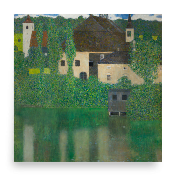 Poster - Gustav Klimt, Wasserschloss Kammer am Attersee