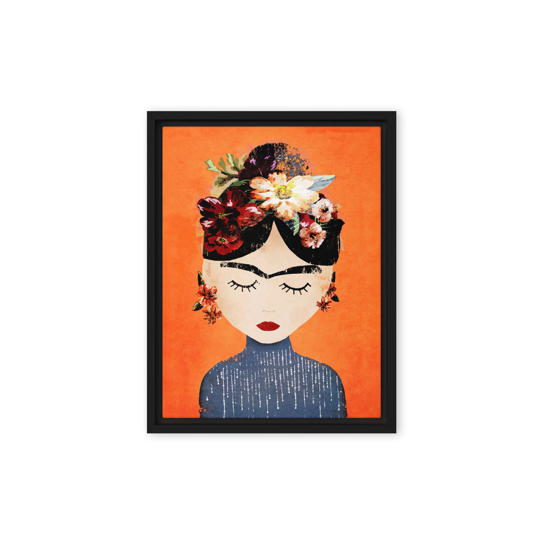 Canvas - Frida Kahlo Orange