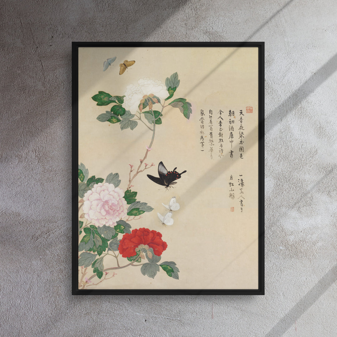 Canvas - Flowers and Butterflies