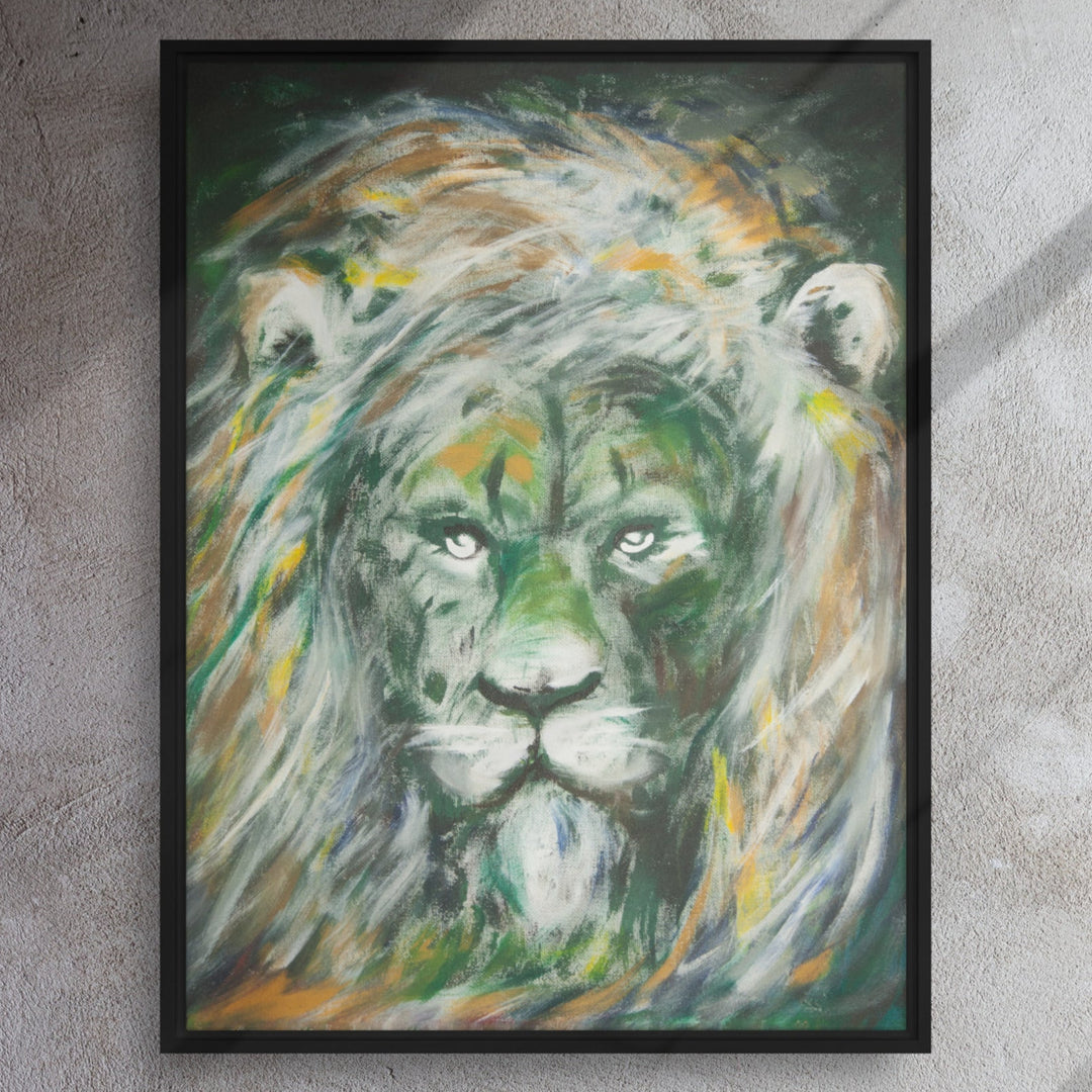 Toile - Lion vert, Hyoun Wook Song
