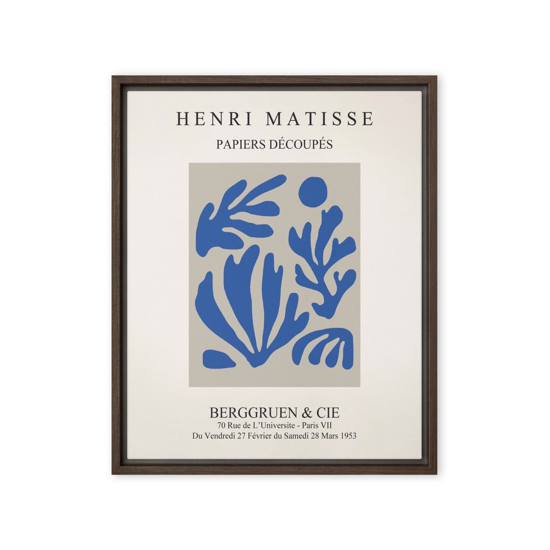 Leinwand - Henri Matisse, Papier Découpés blauer Garten I