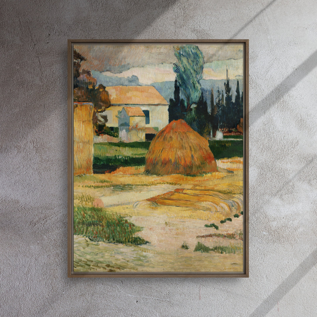 Leinwand - Paul Gauguin, Landschaft bei Arles