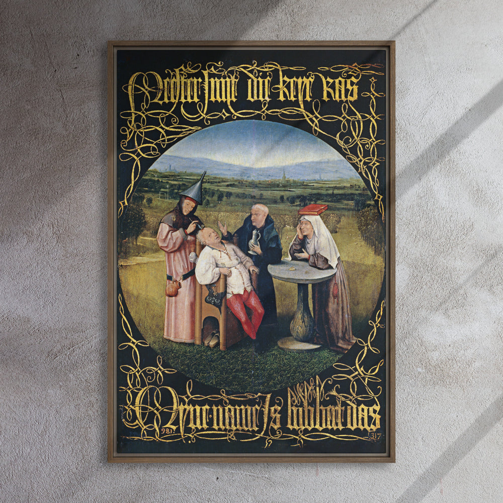 framed-canvas-_in_-brown-24x36-hieronymus-bosch-die-entfernung-des-steins-the-extraction-of-the-stone-of-madness