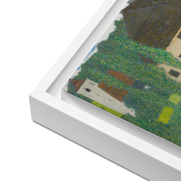 framed-canvas-_in_-white-12x16-Gustav-Klimt-Wasserschloss-Kammer-am-Attersee-min