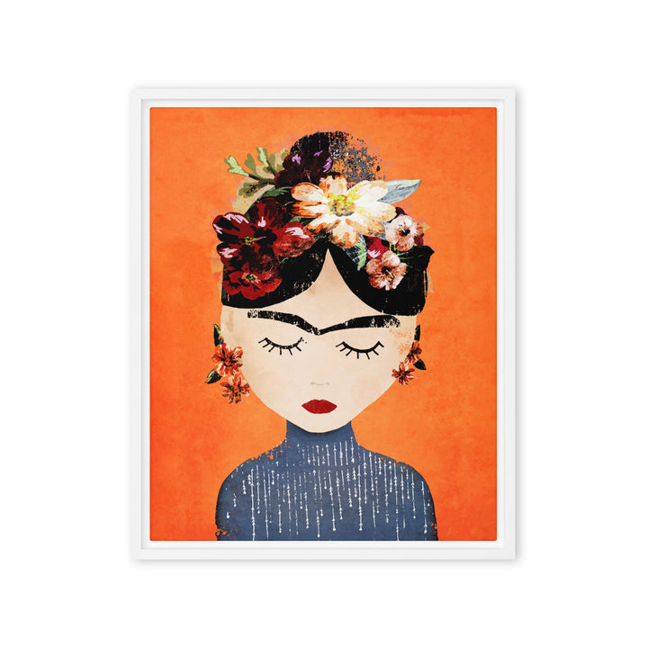 Leinwand - Frida Kahlo Orange