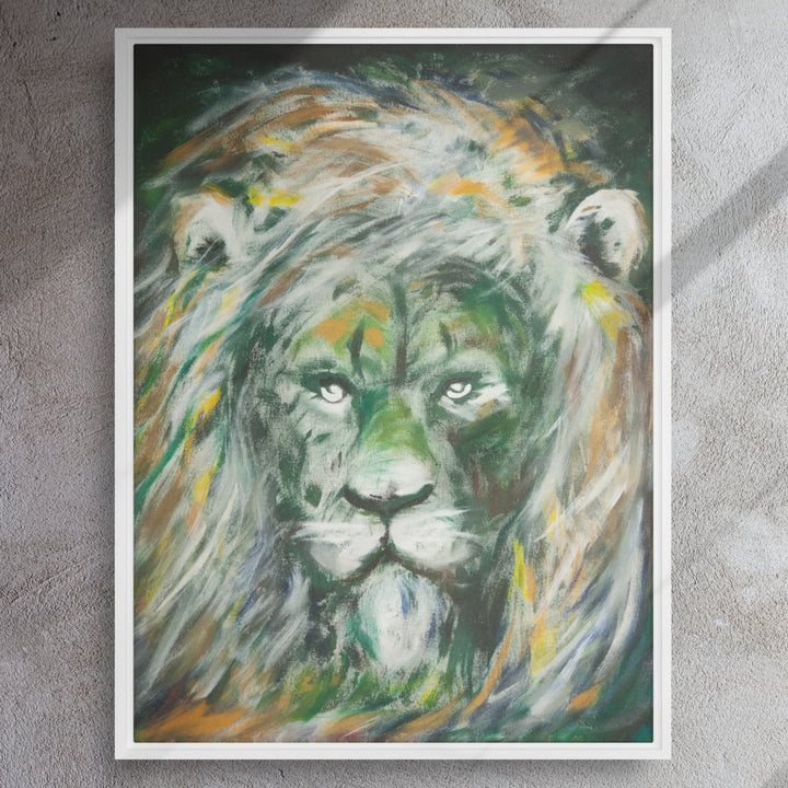 Toile - Lion vert, Hyoun Wook Song