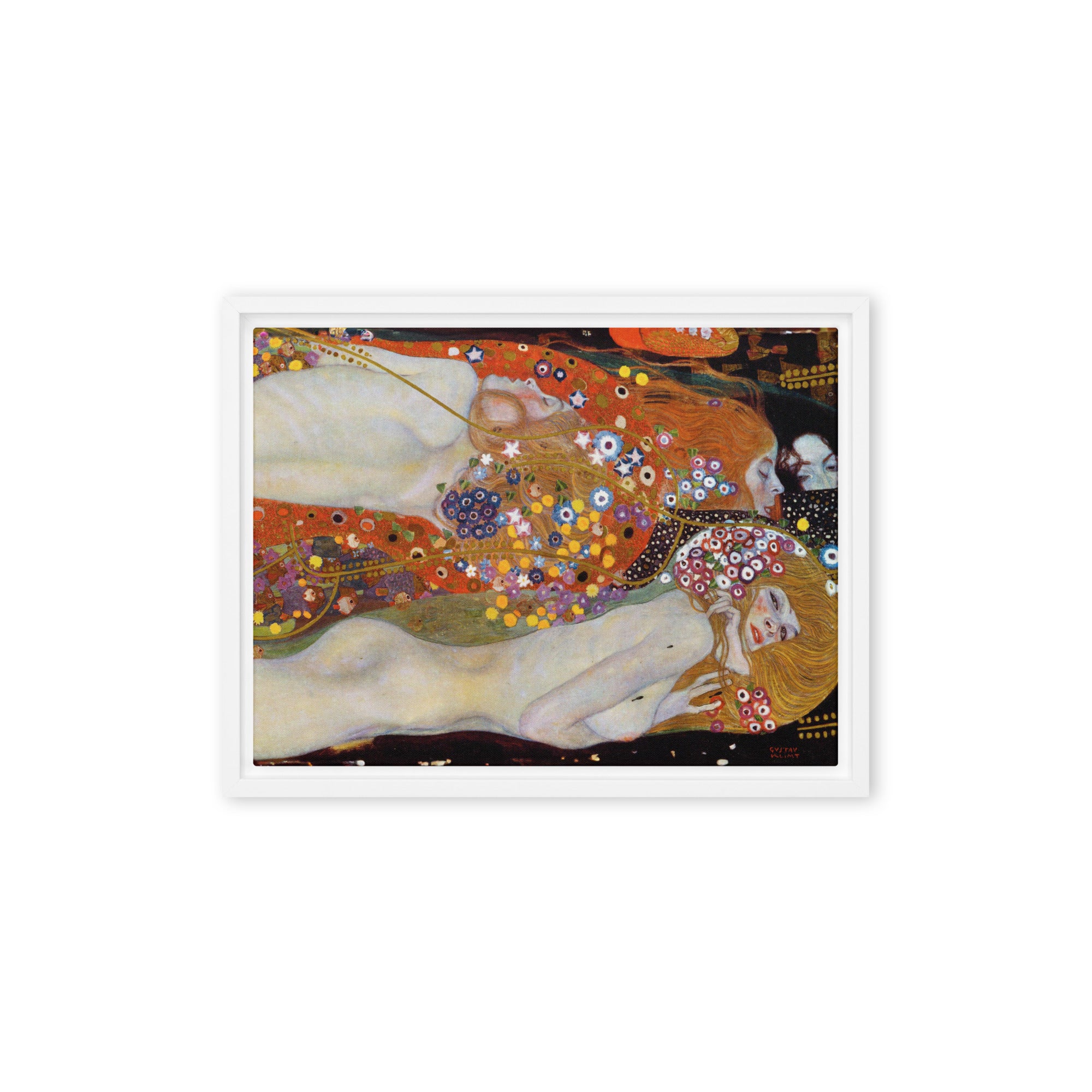 Framed Canvas - Gustav Klimt, Water Serpents II – ARTLIA