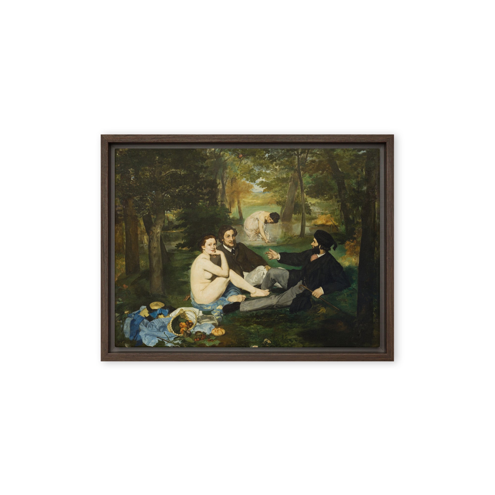 Framed Canvas - Breakfast in the Grass, Edouard Manet – ARTLIA