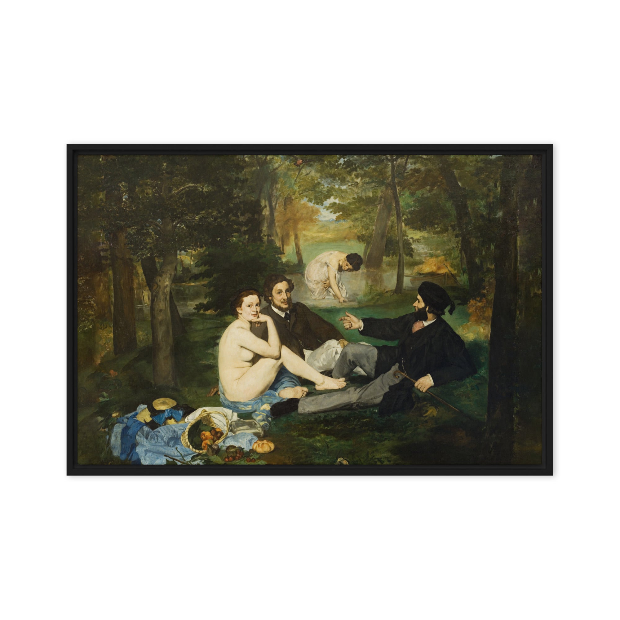 Framed Canvas - Breakfast in the Grass, Edouard Manet – ARTLIA