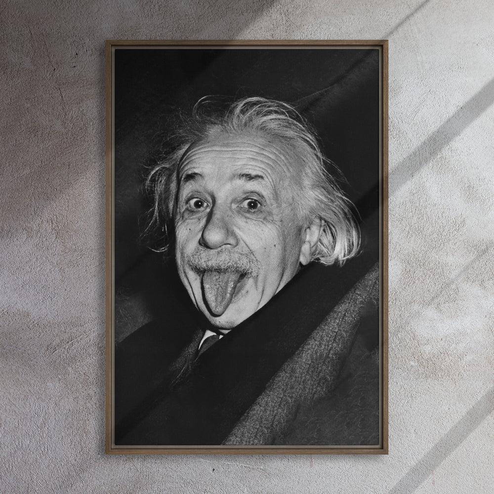 Leinwand - Albert Einstein Zunge Arthur Sasse artlia